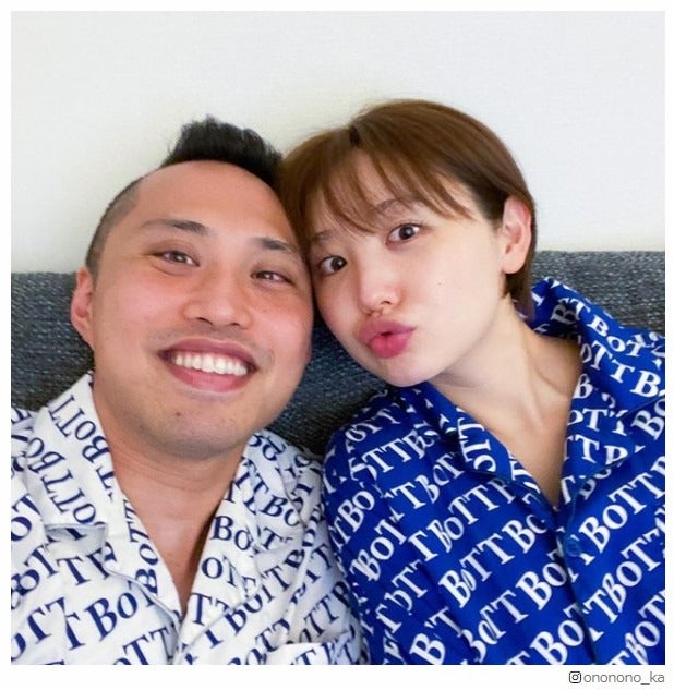 おのののか、東京五輪出場の夫・塩浦慎理選手とペアルックで密着 ラブラブなやり取りに注目集まる