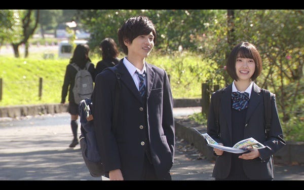 志尊淳&乃木坂46堀未央奈“胸キュン”の初共演(C)フジテレビ