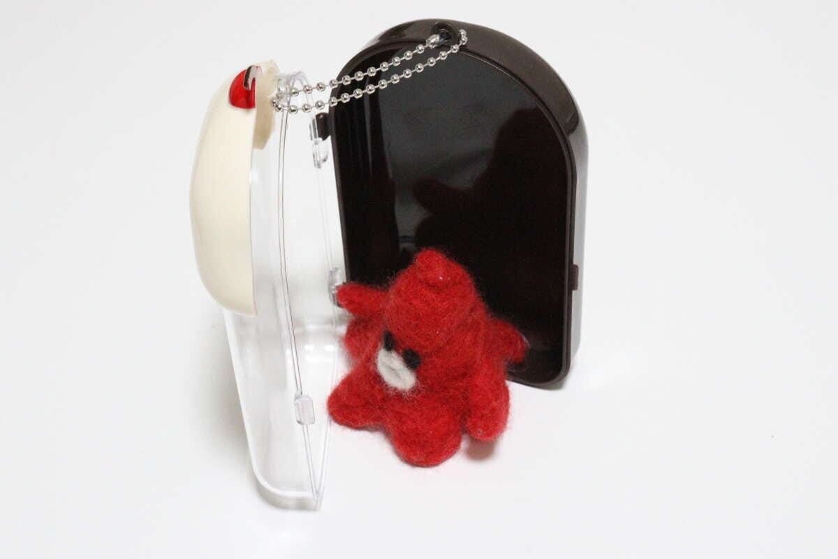 ケースキーホルダー（フロート、茶、モカ、赤）　構造