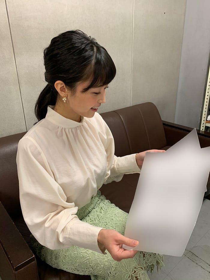 渡邊渚アナウンサー(提供写真)