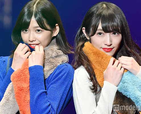 欅坂46渡邉理佐&渡辺梨加、“Wわたなべ”ランウェイ実現 お揃いコーデで手つなぎ2ショット<TGC2017A/W>