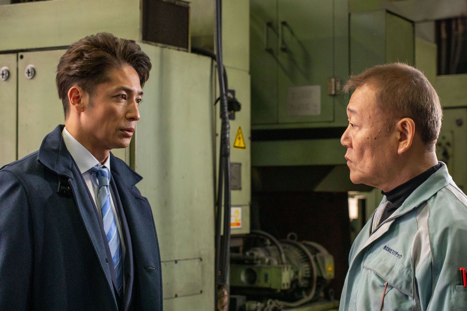 玉木宏・國村隼／「スパイラル～町工場の奇跡～」第1話より（C）テレビ東京
