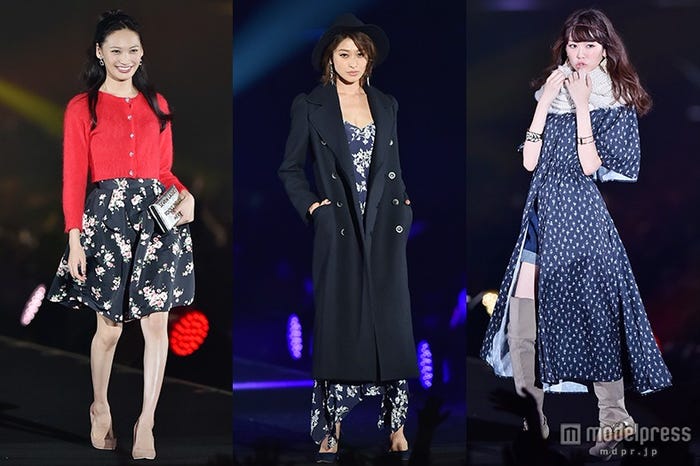 山田優(中)、桐谷美玲(右)、大政絢(左)ら人気モデルが華やかに集結!TGC初の北九州で観客1万1800人が熱狂