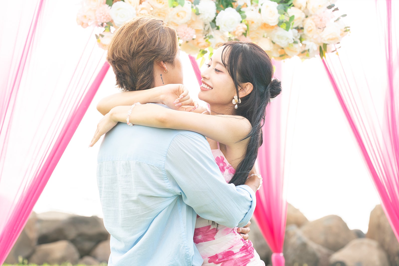 真子心太朗、藤川らるむ「シャッフルアイランド Season6」最終話（C）AbemaTV, Inc.