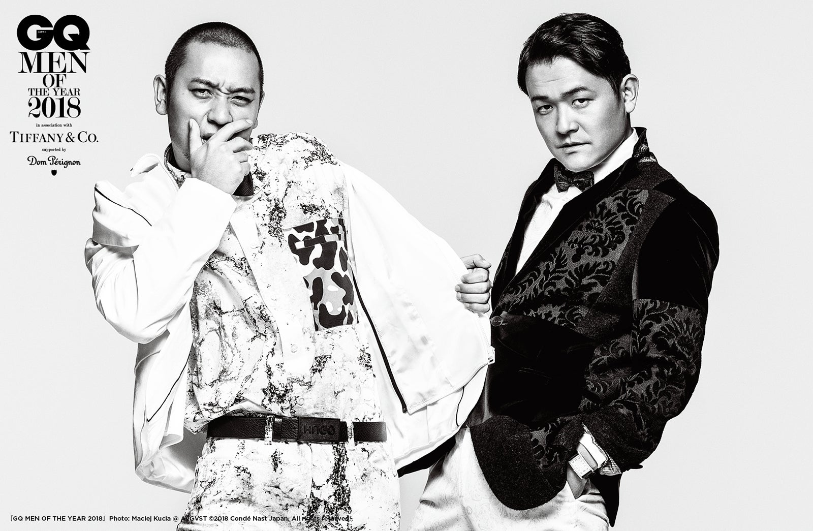 千鳥／『GQ JAPAN』2019年1・2月合併号（11月24日発売）（提供写真）