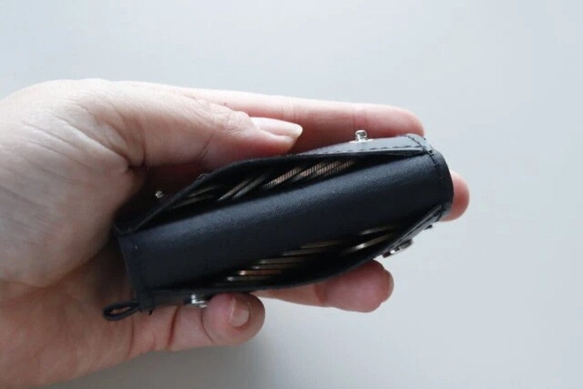 ダイソー　ミニコインケース（A、合皮）　使用例　硬貨