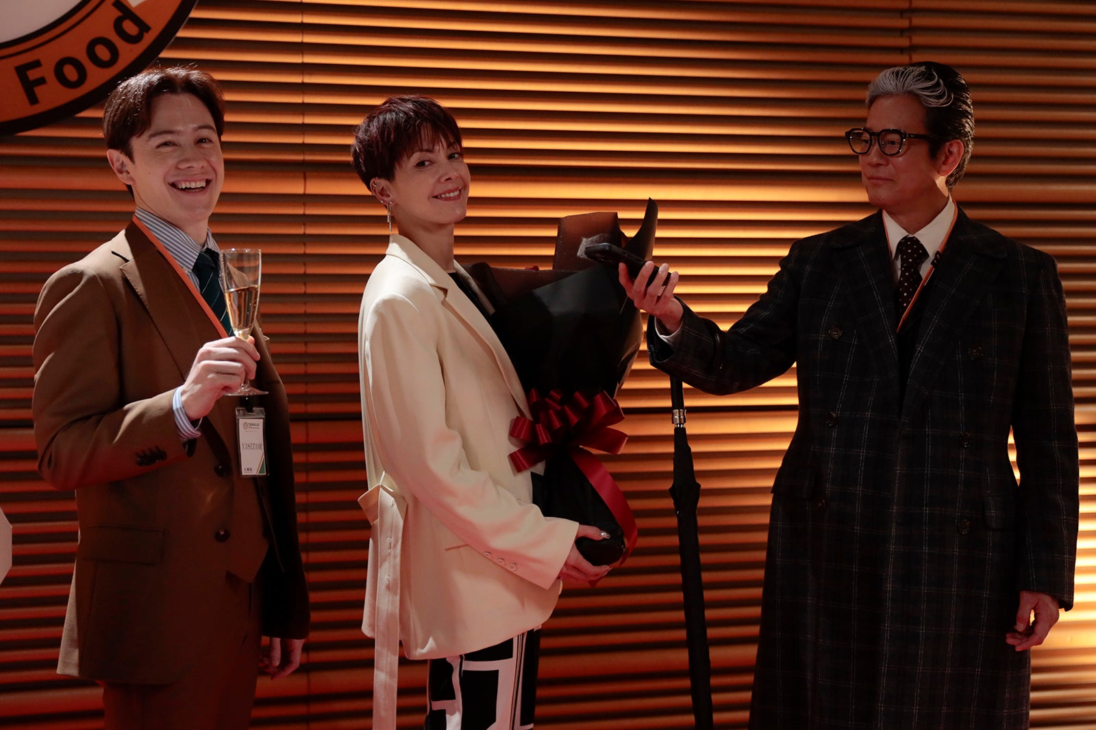 ウエンツ瑛士、土屋アンナ、唐沢寿明「プライベートバンカー」第7話（C）テレビ朝日