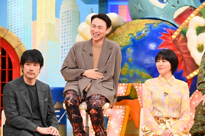 松山ケンイチ、児嶋一哉、長澤まさみ(C)日本テレビ