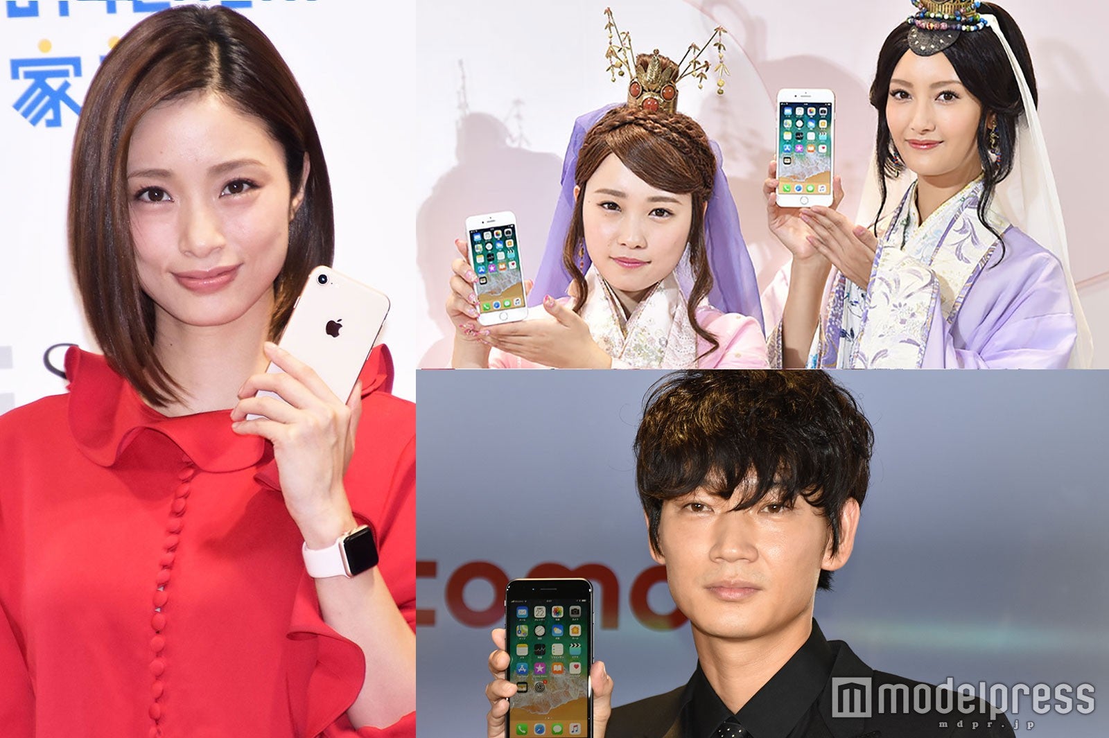 上戸彩、菜々緒、川栄李奈、綾野剛らが彩る　各社で「iPhone 8」登場記念セレモニー開催