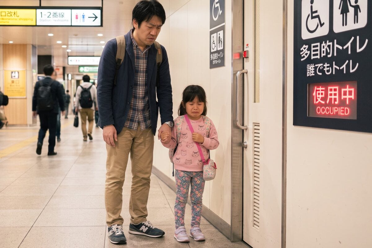 トイレ・親子・女児