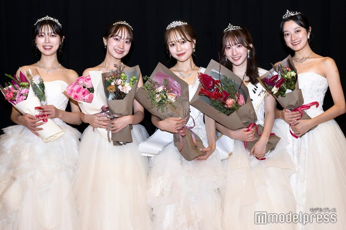 (左から)後藤千乃さん、山本莉子さん、河邊仁紀さん、橋本華歩さん、押味桐ゑさん(C)モデルプレス