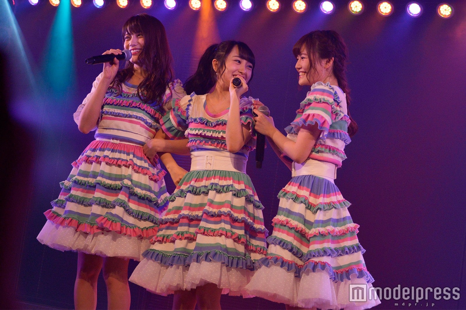 入山杏奈、向井地美音、込山榛香／AKB48「サムネイル」公演（C）モデルプレス