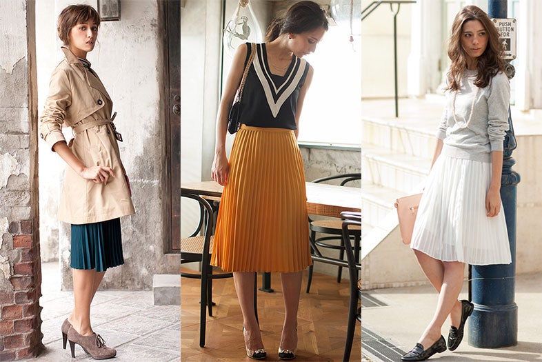 今秋スカート派は「プリーツスカート」に夢中