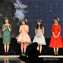 （左から）林芽亜里、田中杏奈、中村紗亜也、聡美、向田桃椛、山内寧々 （C）モデルプレス
