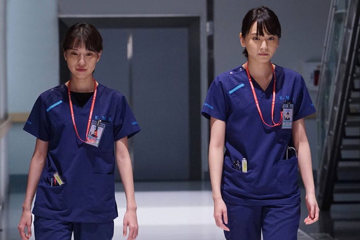 戸田恵梨香、新垣結衣/「コード・ブルー」第5話より(画像提供:フジテレビ)