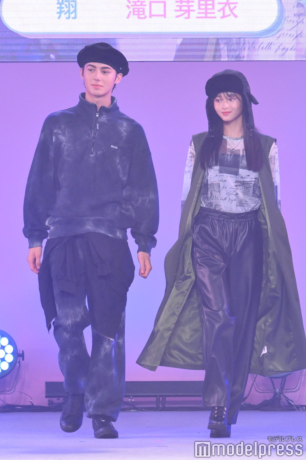 翔、滝口芽里衣（C）モデルプレス