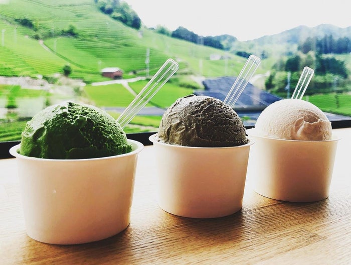 抹茶、ほうじ茶、きな粉ジェラート／画像提供：dan dan cafe