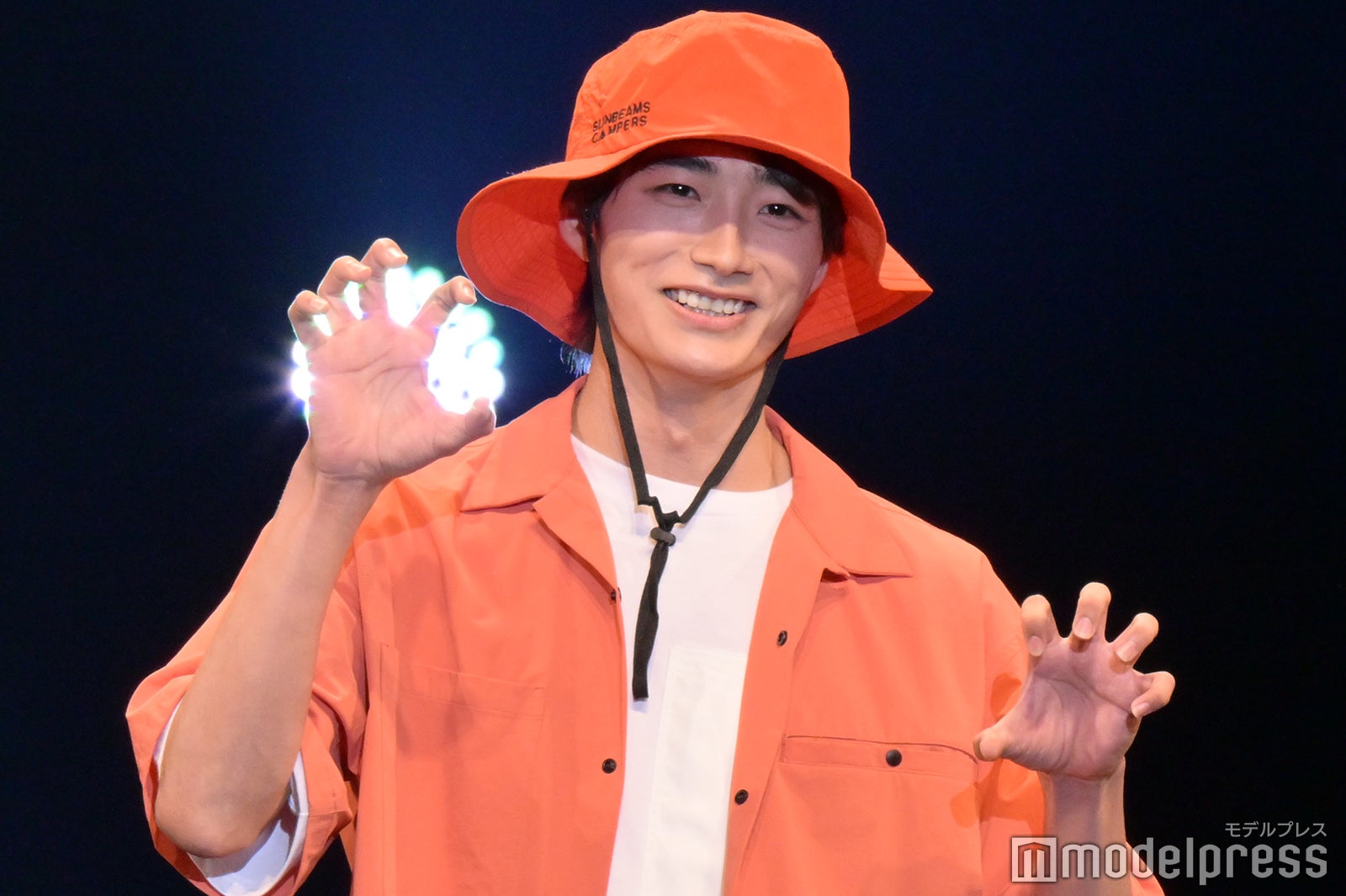 「オオカミちゃんくん」無敗のK-1ファイター・大久保琉唯、“ガオーポーズ”にキュン オレンジコーデを爽やかに着こなし＜超十代 －ULTRA TEENS FES－2023＠TOKYO＞