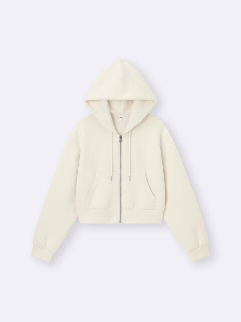 GUのパフスウェットフルジップパーカ