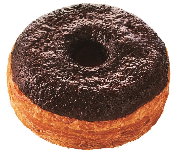 クロワッサンドーナツ 焼きチョコ(162円)/画像提供:ダスキン