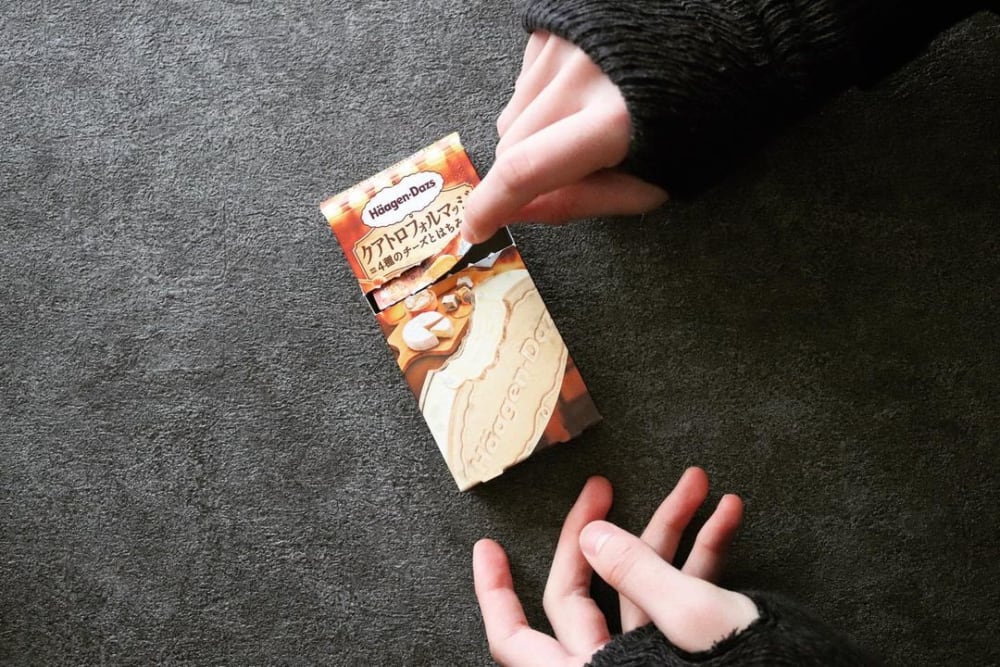 ハーゲンダッツのクアトロフォルマッジ