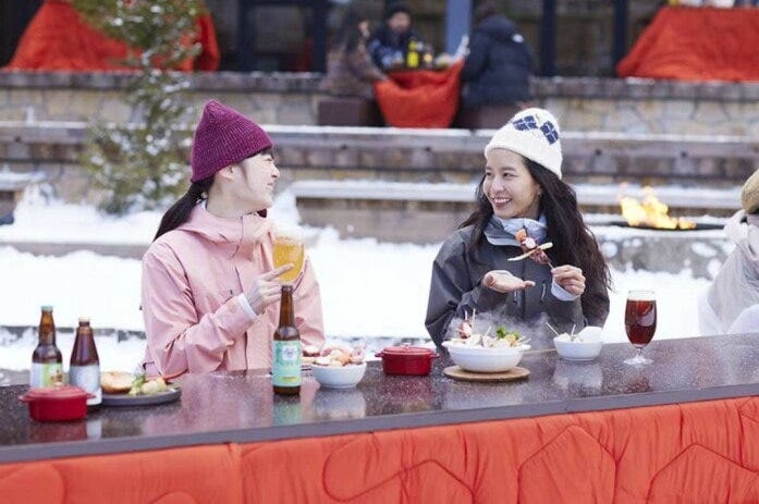 こたつでゲレ食!?　写真提供：星野リゾート