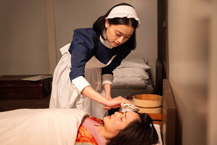 上坂樹里、村上穂乃佳「風、薫る」第49話(C)NHK