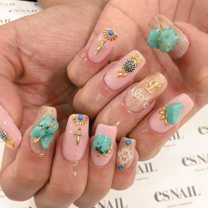 夏ネイルの定番 ターコイズでカジュアルにきめよう モデルプレス 夏ネイルの定番 ターコイズでカジュアルにきめよう モデルプレス