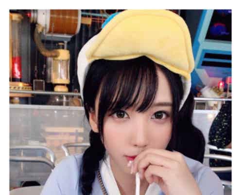 ざわちん、黒髪×三つ編みで “彼女とデートなう” 「可愛すぎ」「雰囲気違う」