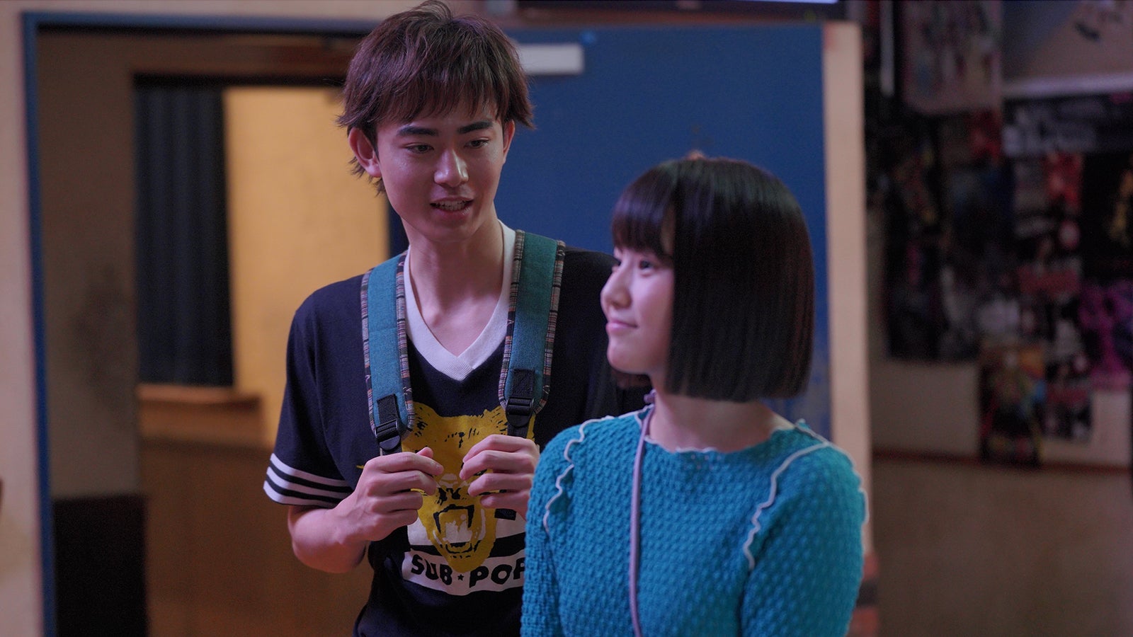 豊田裕大、片田陽依／「推しが武道館いってくれたら死ぬ」第3話より（C）ABCテレビ