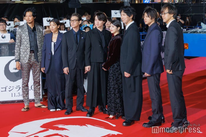 青木崇高、安藤サクラ、吉岡秀隆、神木隆之介、浜辺美波、佐々木蔵之介、山田裕貴、山崎貴監督(C)モデルプレス