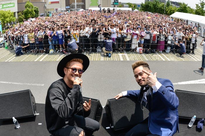 EXILE ATSUSHI、JAY’ED/リリース記念イベントより(photo:高田梓)