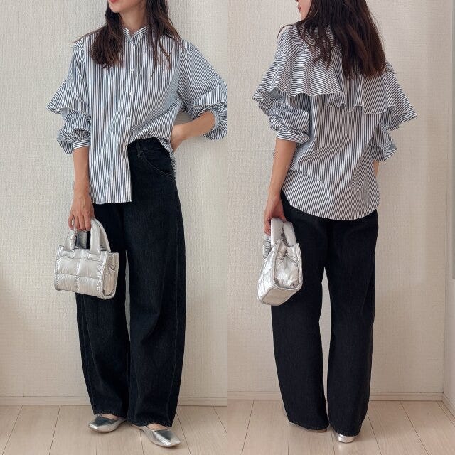 シャツコーデも可愛い