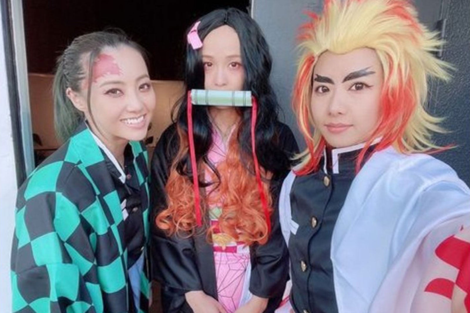 Dream Ami・Aya・Shizuka「鬼滅の刃」キャラ3ショット披露「Dream最高」と話題