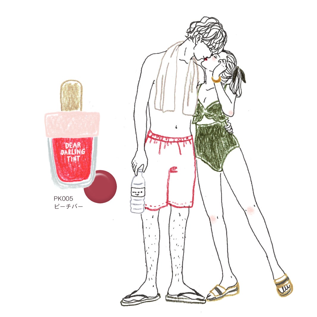 ディアダーリン ウォータージェルティント PK005（ピーチバー）￥700／エチュードハウス