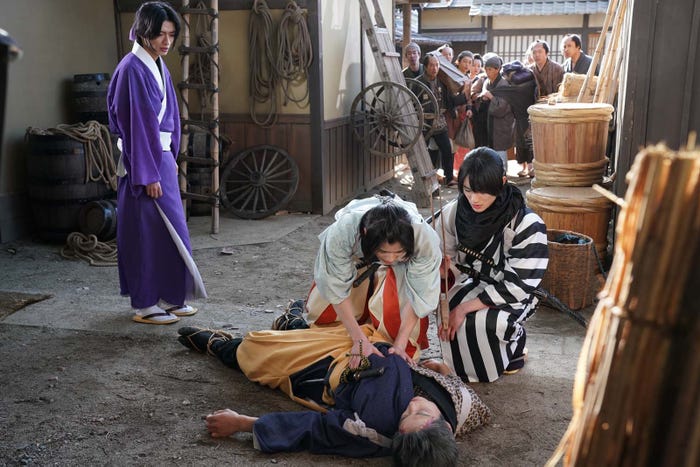 (左から)杢代和人、奥智哉、前田拳太郎ら「君とゆきて咲く~新選組青春録~」第3話より(C)テレビ朝日