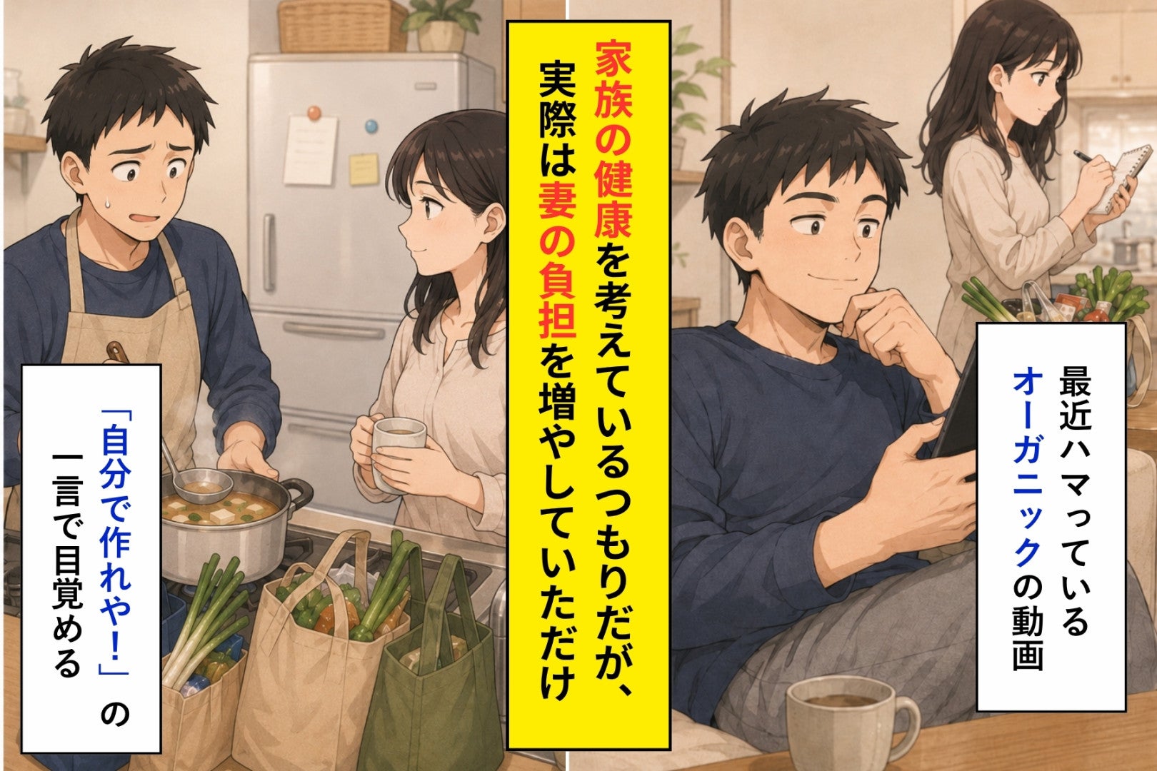 「自分で作れや！」と言われた俺が、スーパー３軒で知った妻の負担