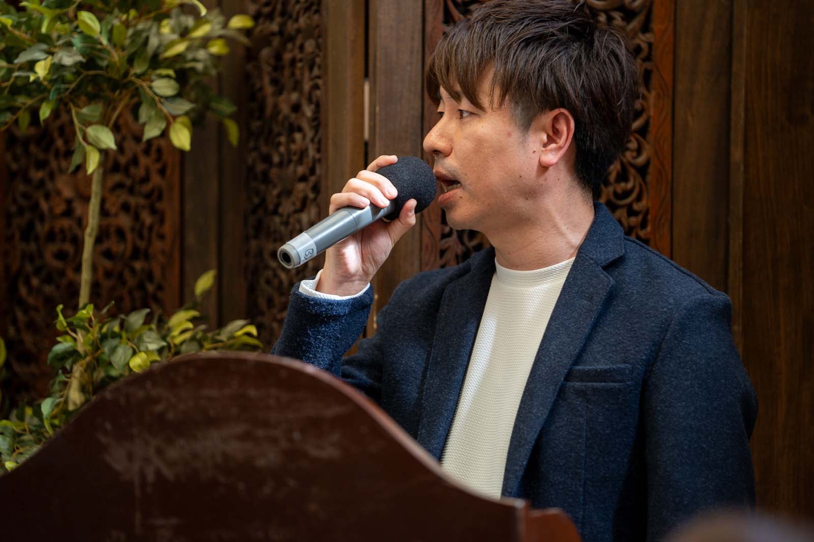 新製品発表会の様子（提供写真）