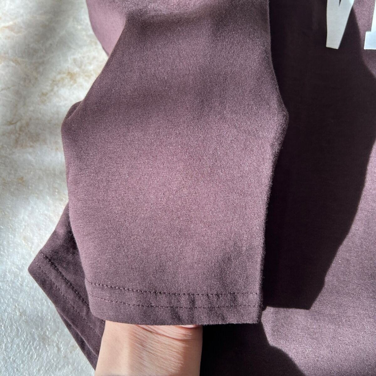 cocaビッグロゴロングTシャツ　素材感