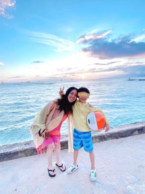 植村花菜&息子/植村花菜公式ブログより