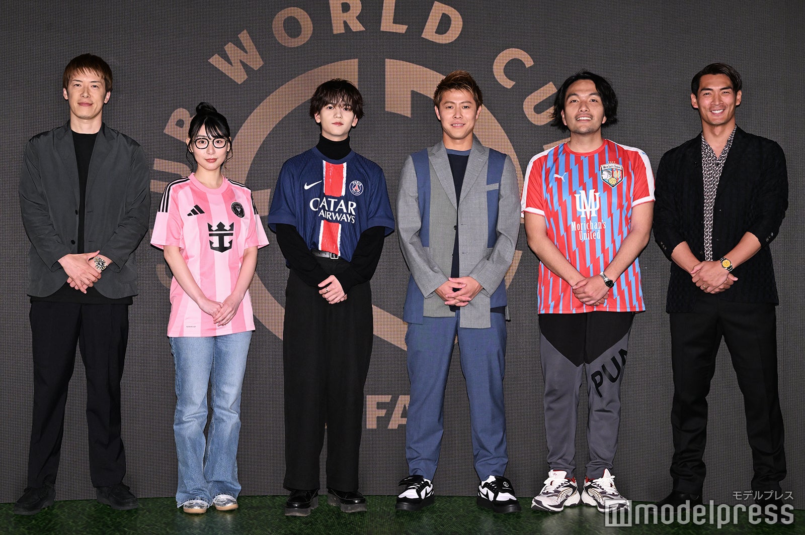 林陵平、ハシヤスメ・アツコ、中島颯太、柿谷曜一朗、盛山晋太郎、槙野智章（C）モデルプレス