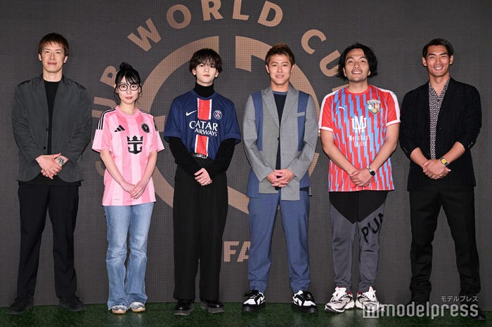 林陵平、ハシヤスメ・アツコ、中島颯太、柿谷曜一朗、盛山晋太郎、槙野智章(C)モデルプレス