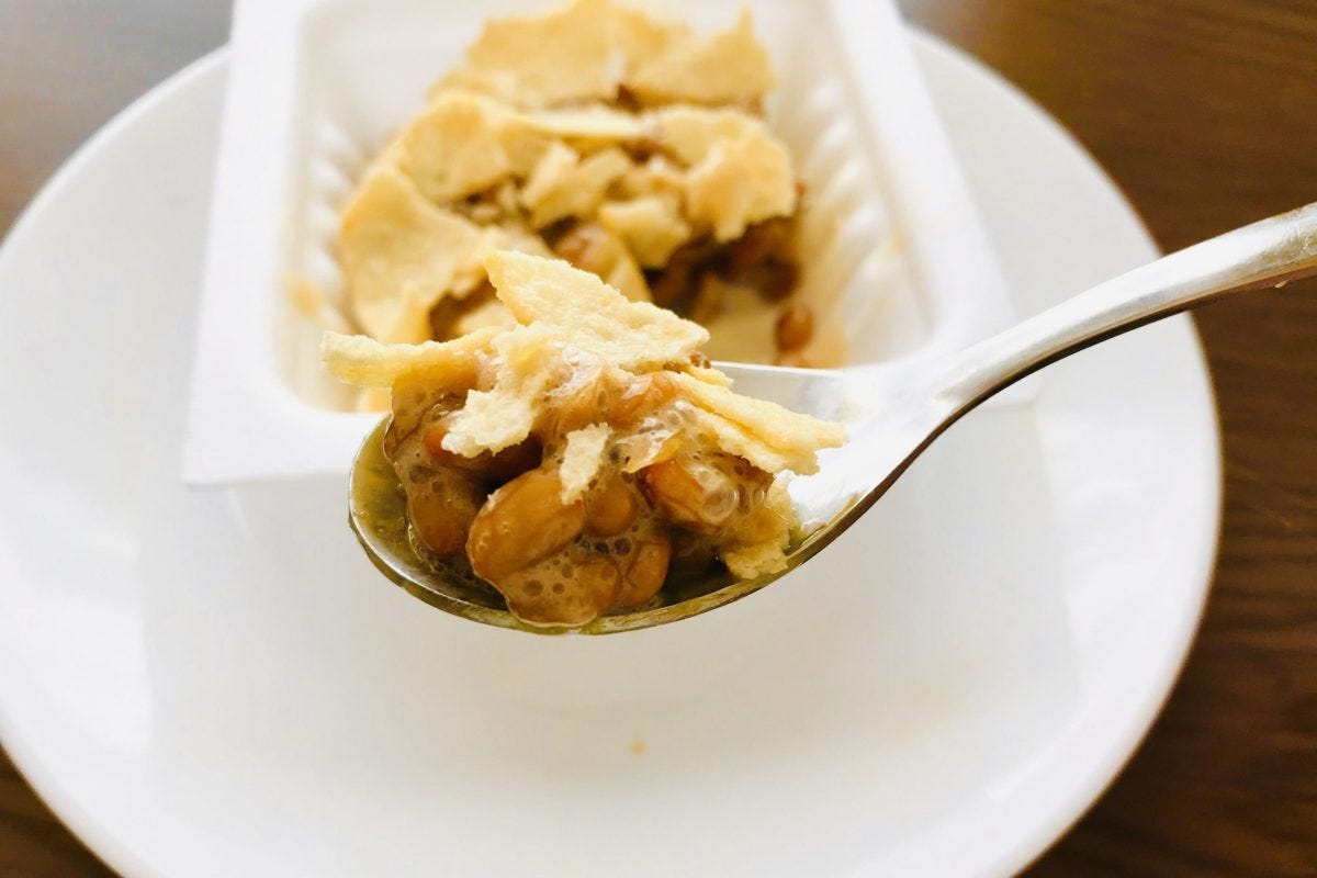 納豆ポテチトッピング