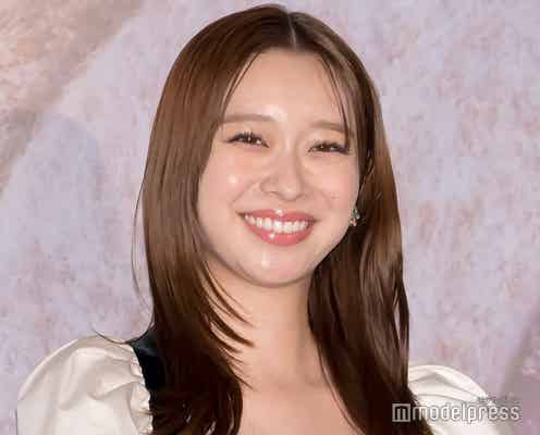 田鍋梨々花、膝上ミニワンピ姿に「脚長すぎる」「スタイル抜群」と反響