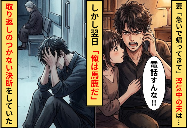 妻「急いで帰ってきて」浮気中の夫「電話すんな」⇒翌日「俺は馬鹿だ」知らずに取り返しのつかない決断をしていた話