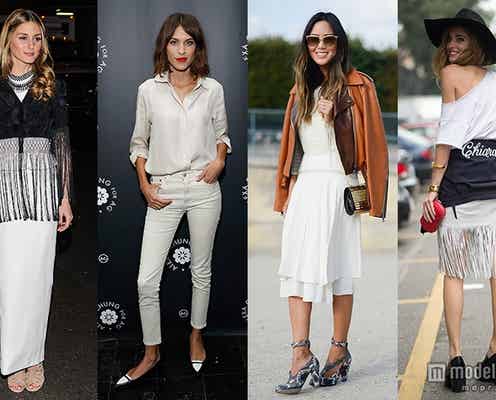 今年の春は絶対「白」 セレブお手本にオールホワイトもマスター