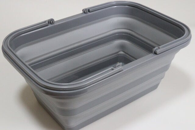 ダイソーの折りたたみソフトバスケット(9.35L)3 ダイソーの折りたたみソフトバスケット(9.35L)3