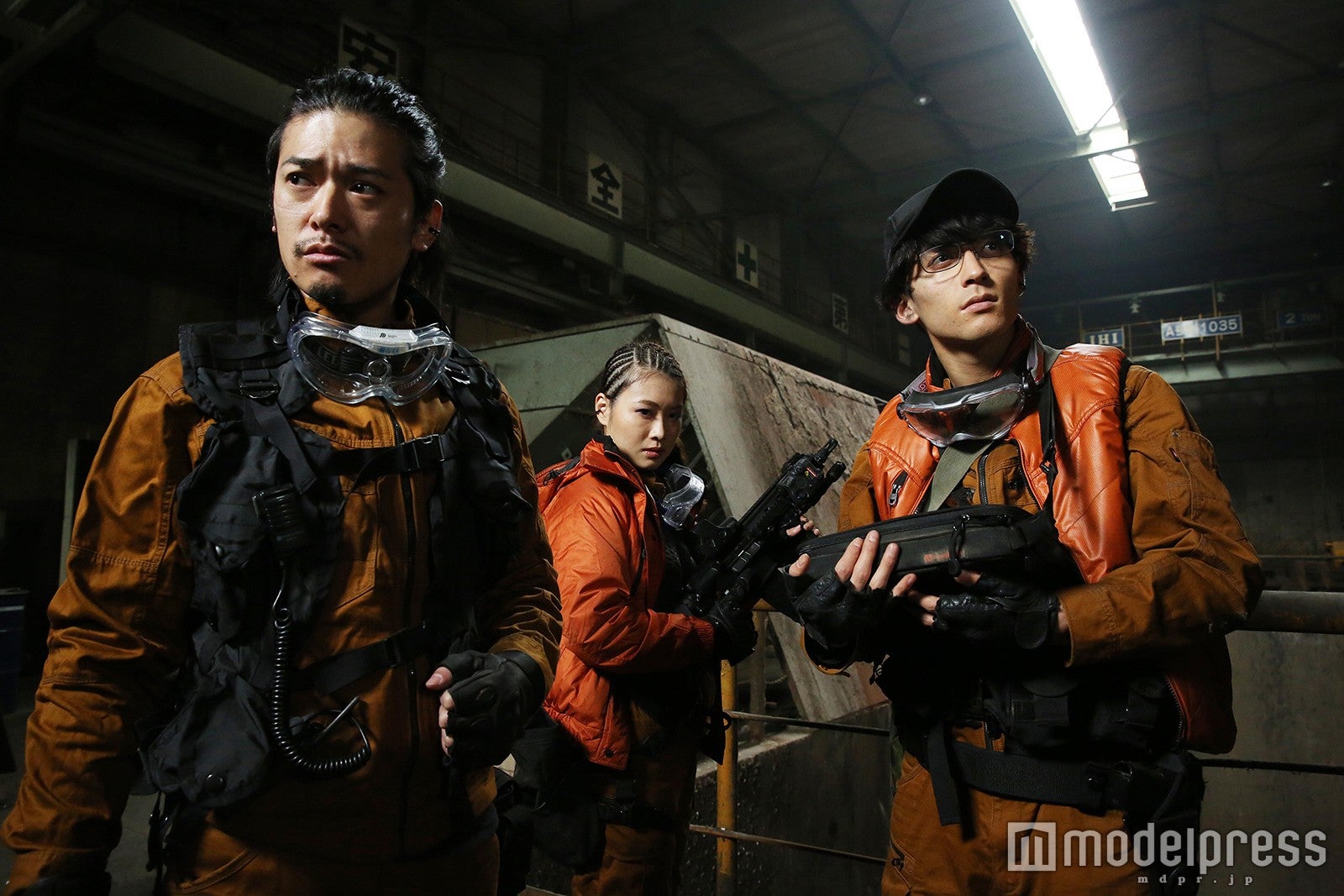 （左から）高岡奏輔、今井れん、永瀬匡（C）2016「CUTIE HONEY －TEARS－」製作委員会