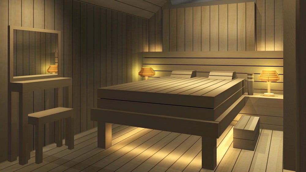 世界初「ベッドルームサウナ」群馬に誕生、広々と寝返りのうてる特別空間