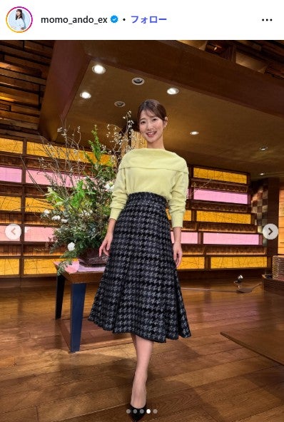 安藤萌々アナInstagramより